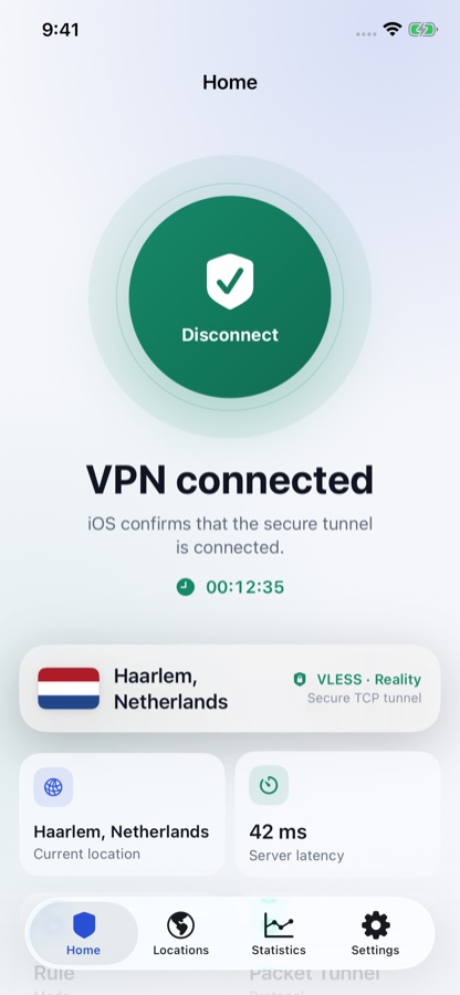 Atlas Connect home screenshot